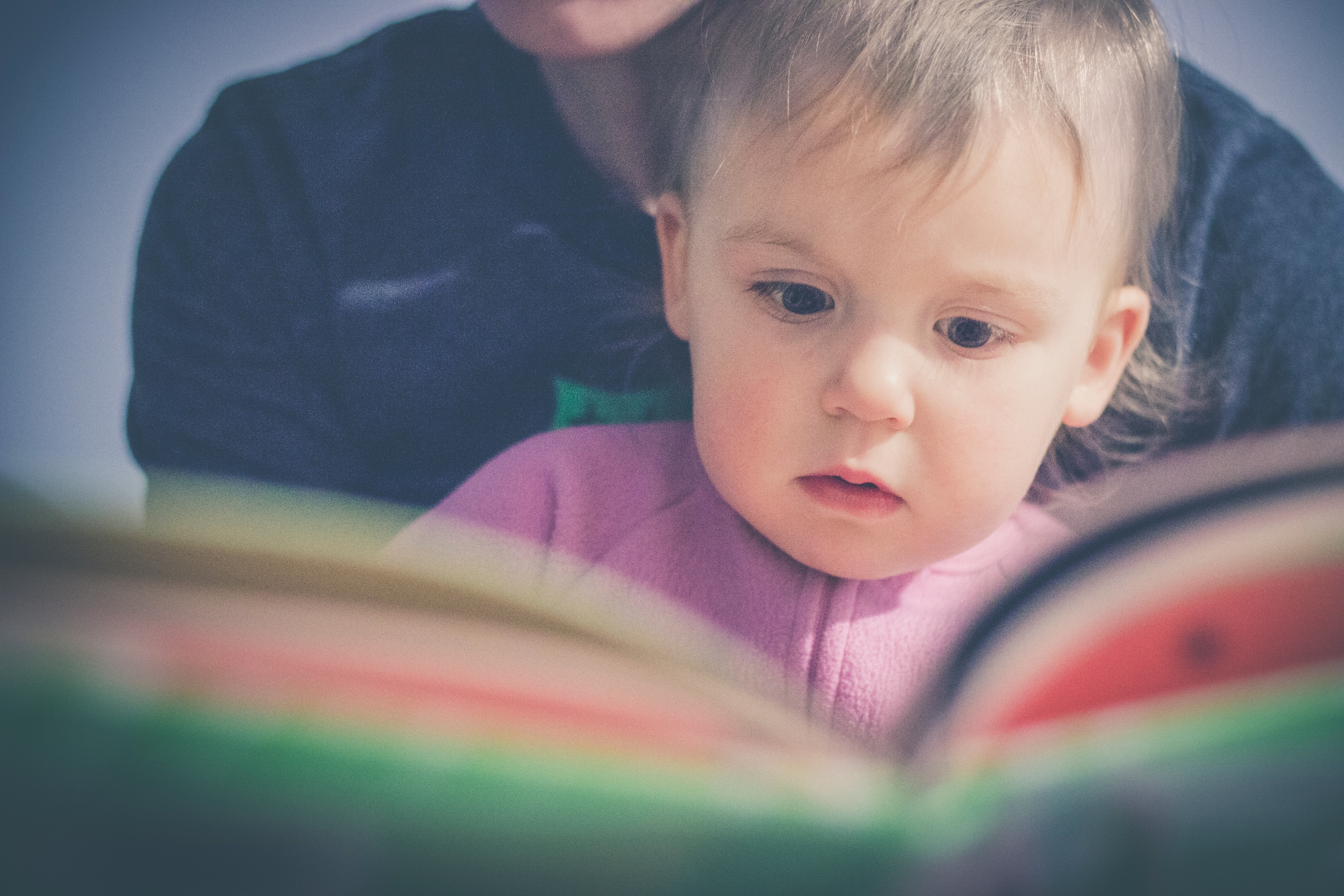 Baby reading a Book