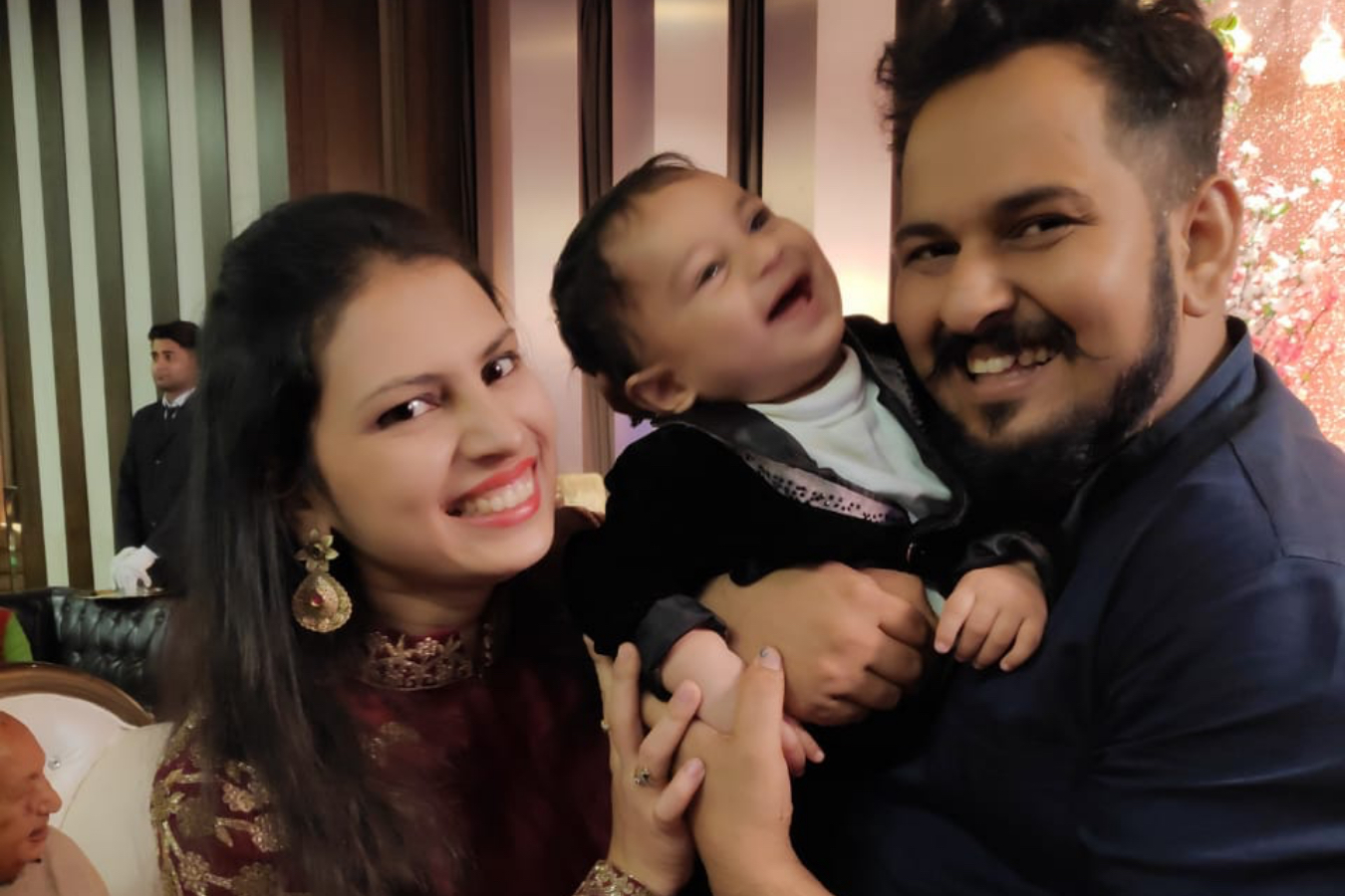 Client Monali & Piyush with their Baby