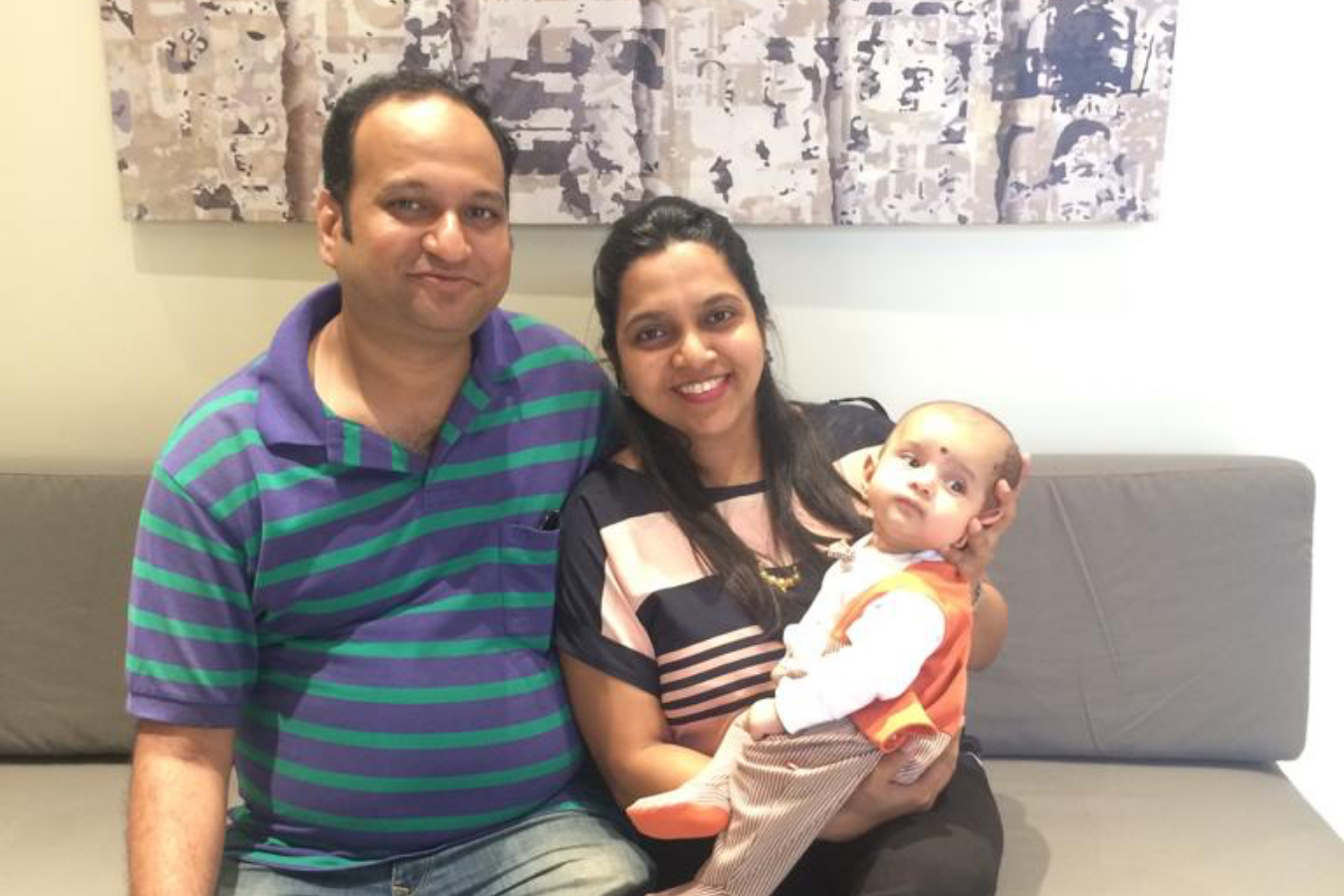 Client Bhakti & Rohit with their Baby
