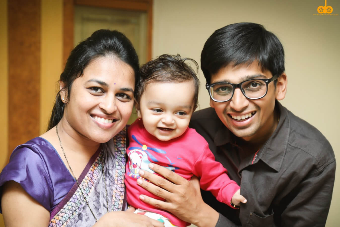 Client Bhagyashree & Sumit with their Child